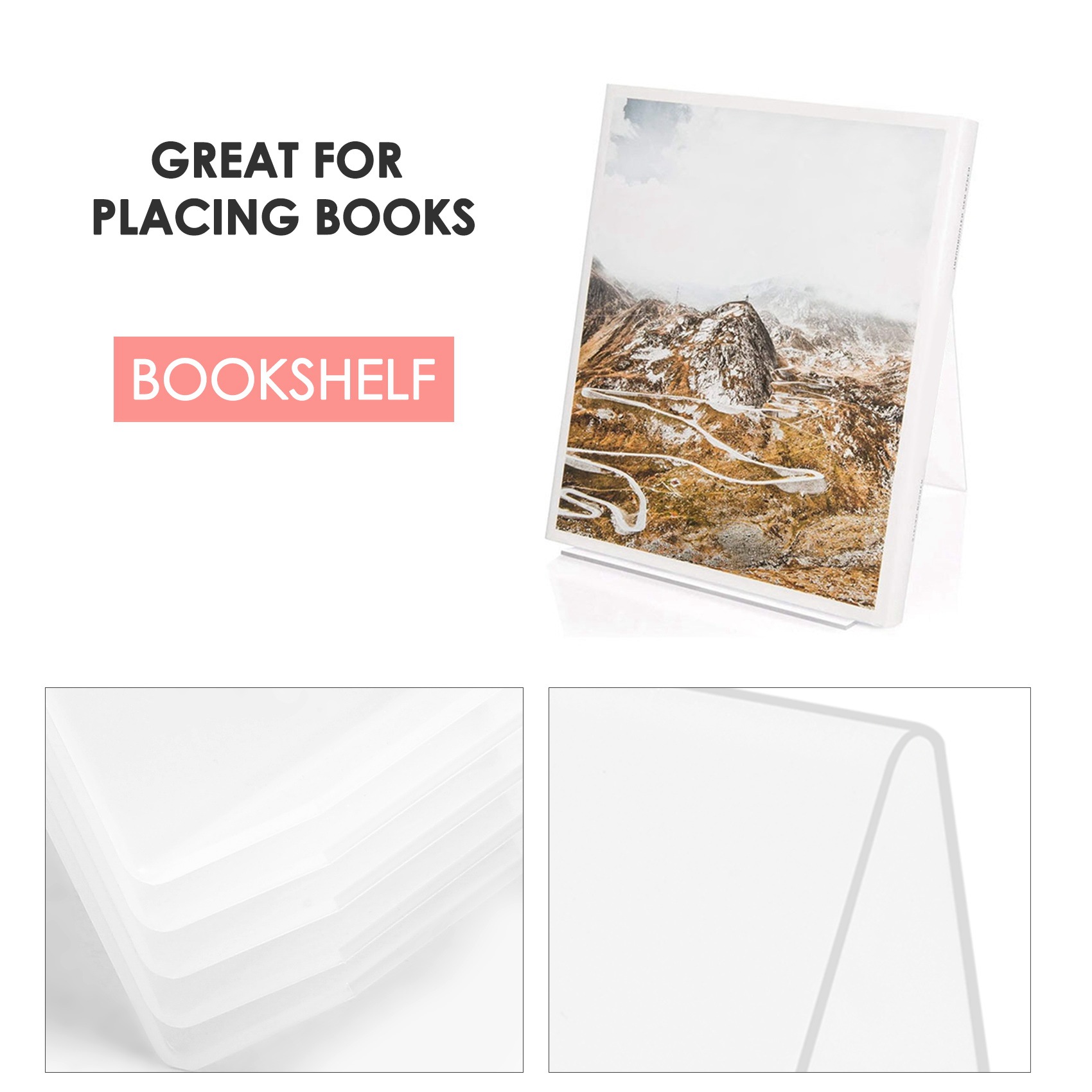 Clear Acrylic Book Stand Holder - Подставка для книг COFA из акрила