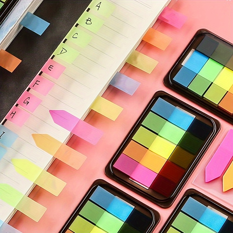 Stationery Books - 100 шт. флуоресцентных индексных закладок-стикеров для