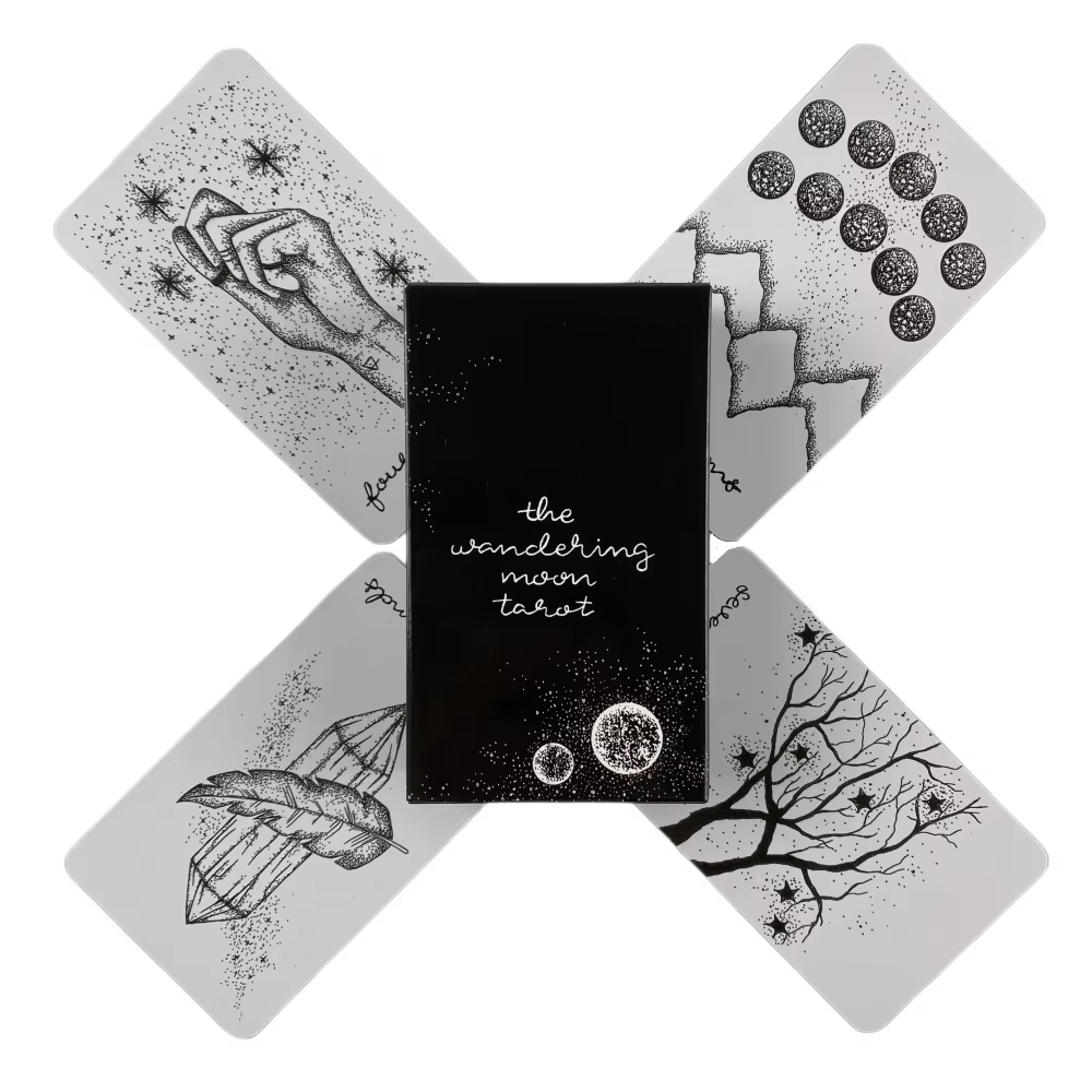 Tarot Deck With Guidebook - Колоды Таро «Благодущая Луна», 78-карточная колода