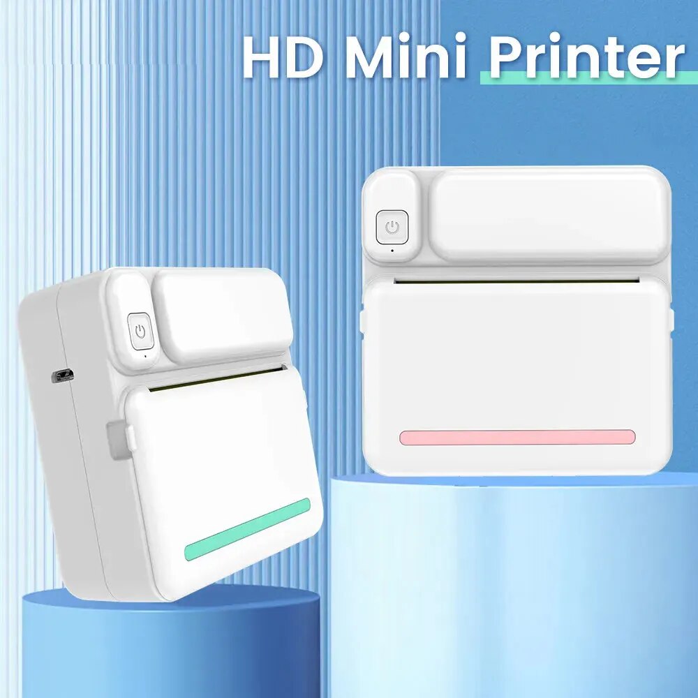 Mini Pocket Thermal Printer Paper Roll - C19 MINI Print Портативный термопринтер Фото