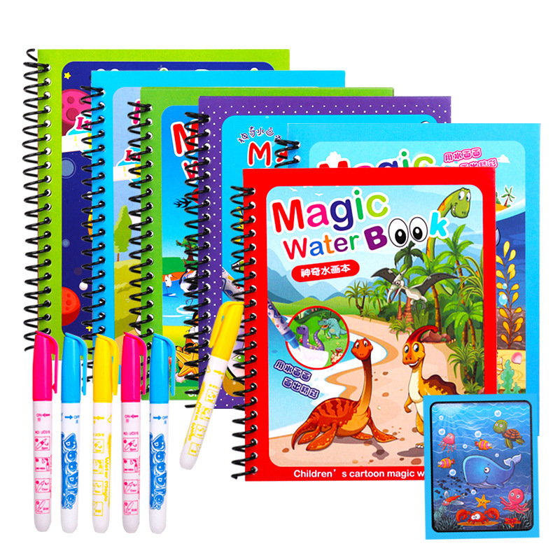 Reusable Water Magic Coloring Book - Многоразовая картина, волшебная водная книга, милые