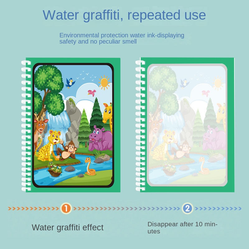 Волшебная книга для рисования  – обзор и цена Reusable Water Magic Coloring Book