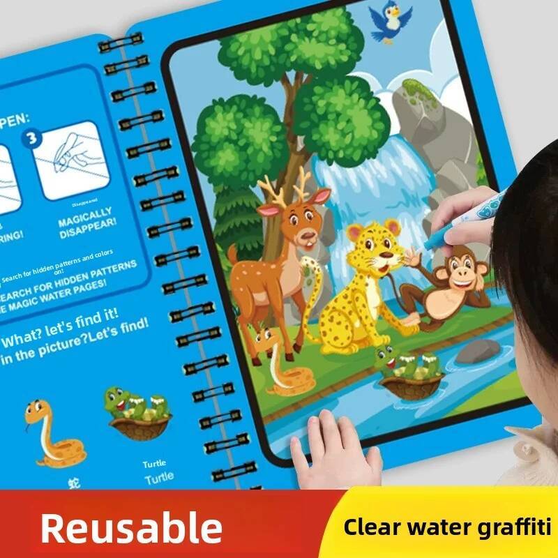 Игрушки Монтессори, волшебная  – обзор и цена Reusable Water Magic Coloring Book