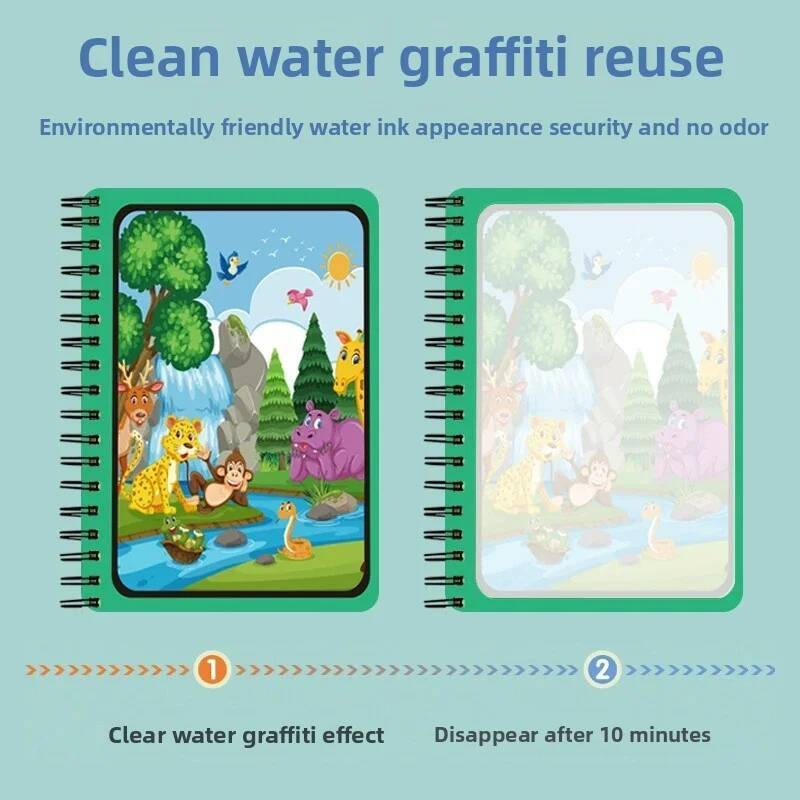 Игрушки Монтессори, волшебная  – обзор и цена Reusable Water Magic Coloring Book