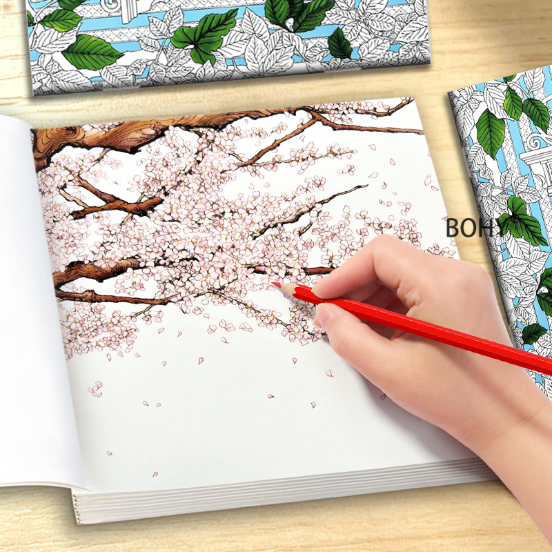 Книга-раскраска на тему путеше – обзор и цена Adult Coloring Book Stress Relief