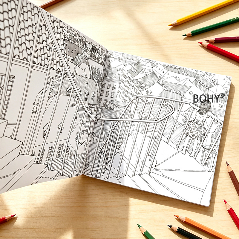 Книга-раскраска на тему путеше – обзор и цена Adult Coloring Book Stress Relief